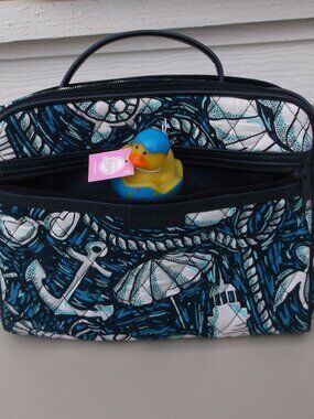 Vera Bradley Beach‑Theme Quilted Crossbody • 9x7 • Like New • + NWT Baby Duck✈️